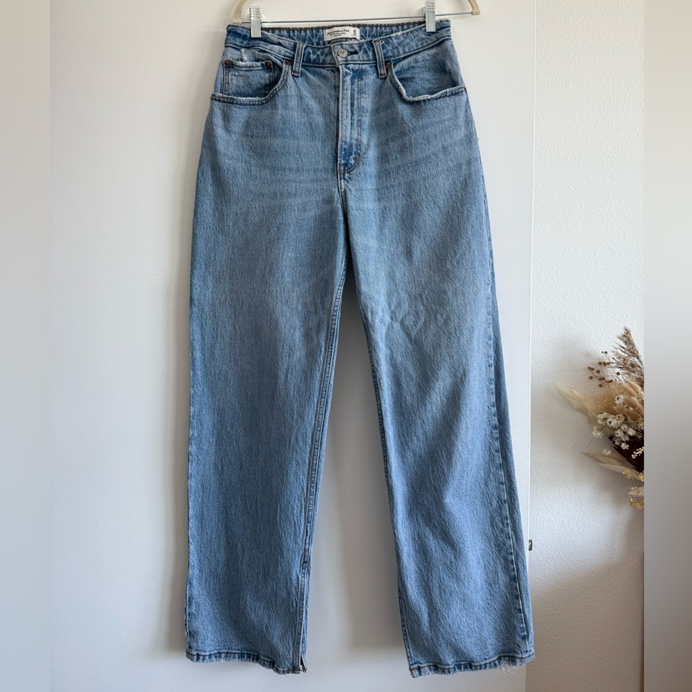 Abercrombie & Fitch Blue Straight Leg Jeans